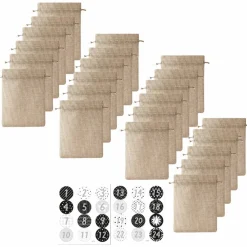 Adventskalender jutepåsar