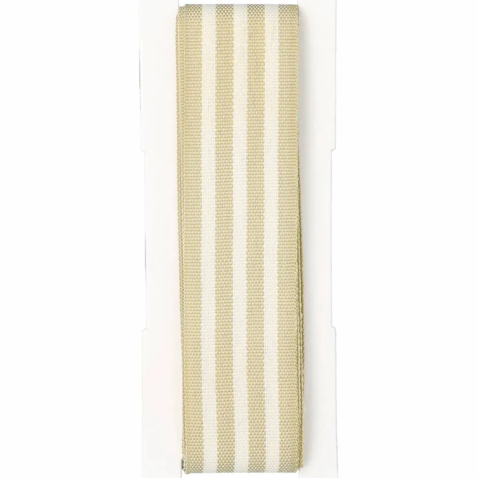 Band 25 mm, Randig Beige