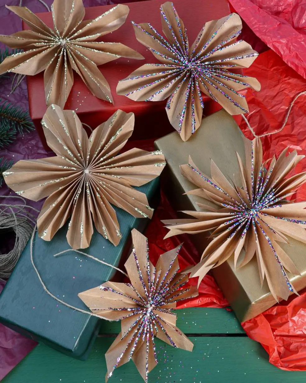 Biologiskt nedbrytbart glitter, guld