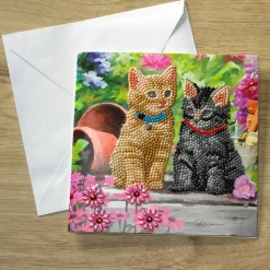 Crystal Card Kit Cat Friends