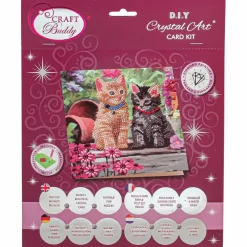 Crystal Card Kit Cat Friends