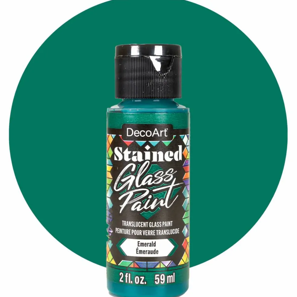 Deco Art Stained glass paint, Emerald