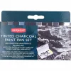 Derwent Tinted Charcoal Paint Pan, 12 st
