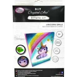 Diamond Painting Notebook Unicorn Smile
