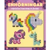 Enhörningar, mönster för pärplattor