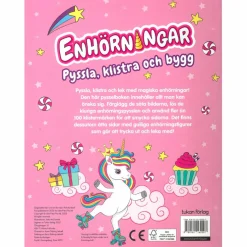 Enhörningar, pyssla, klistra och bygg