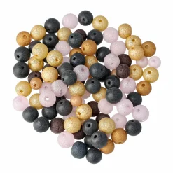 Glaspärlor mix 100 gram, trendfärger