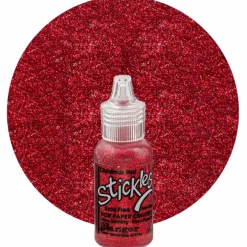 Glitterlim, röd
