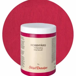 Hobbyfärg 1 l, vinröd