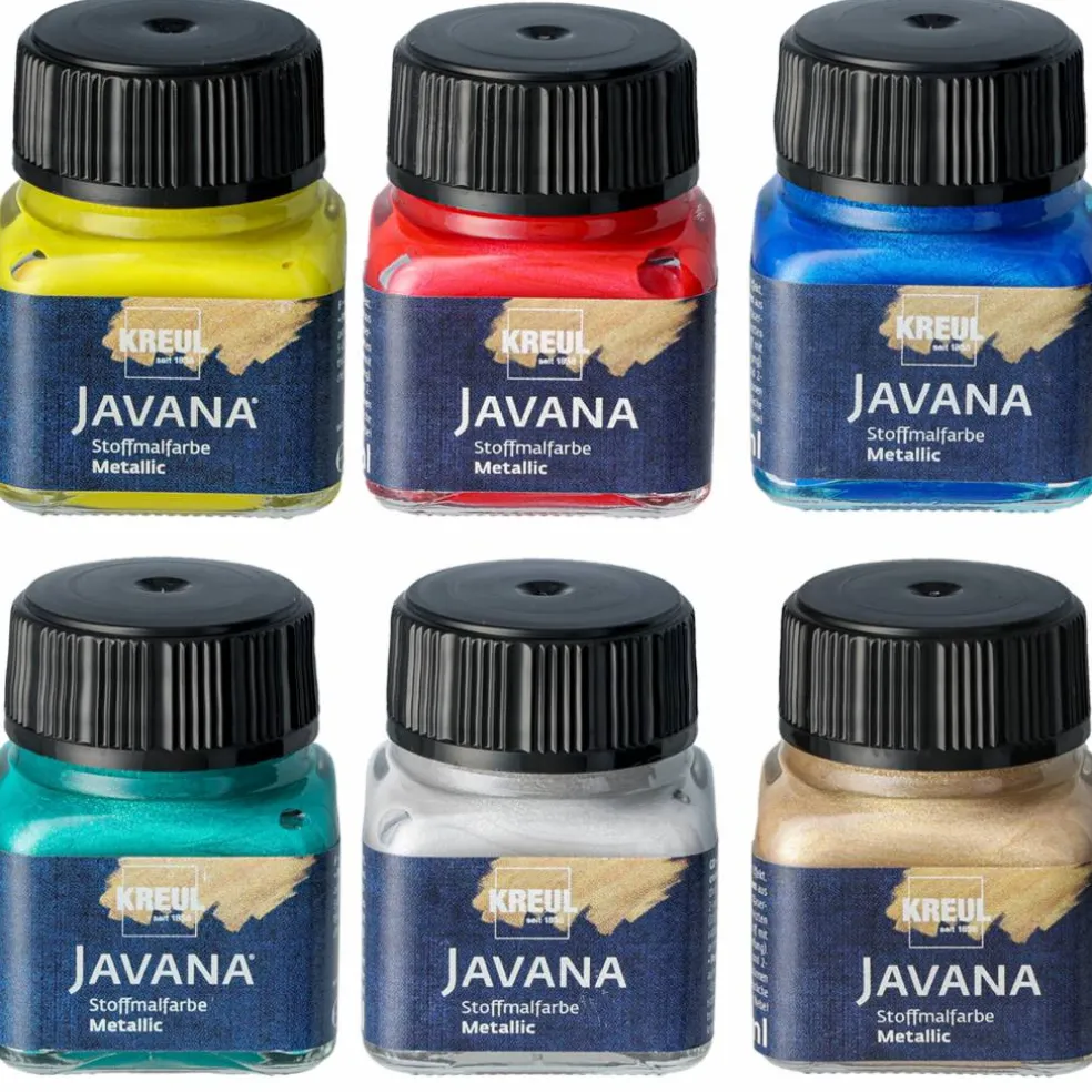 Javana tygfärg metallic