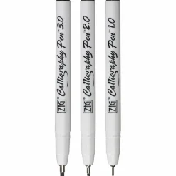 Kalligrafi 3-pack, svart