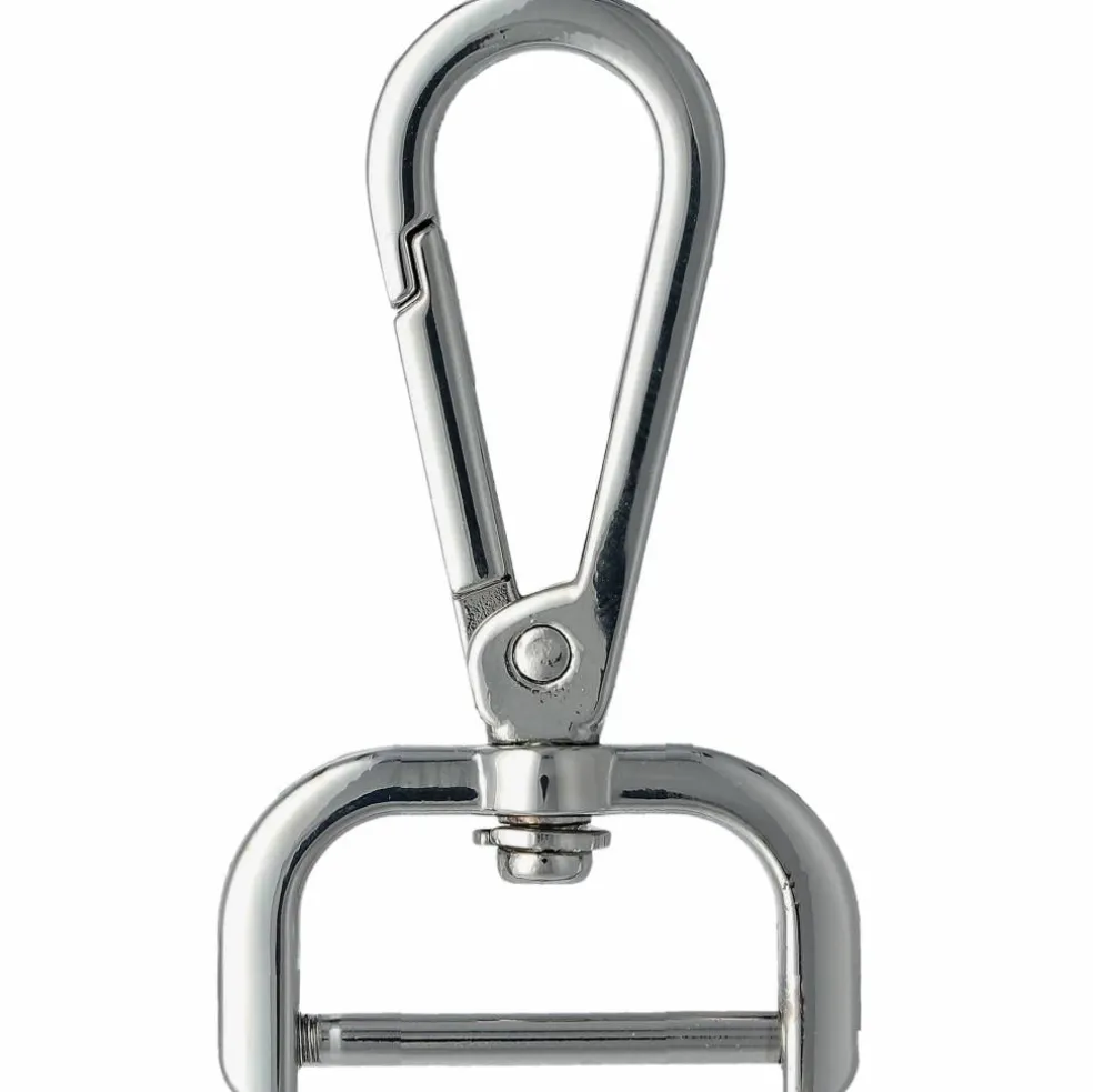 Karbinhake 25 mm med smart fäste, Nickel