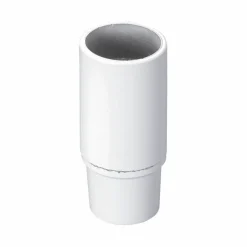 Lamphållare E14 jordad slät vit, 1 st