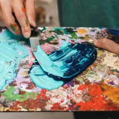 Liquitex bio-based heavy acrylic, transparent mixing white