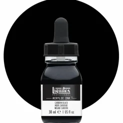 Liquitex ink, titanium white (opaque)