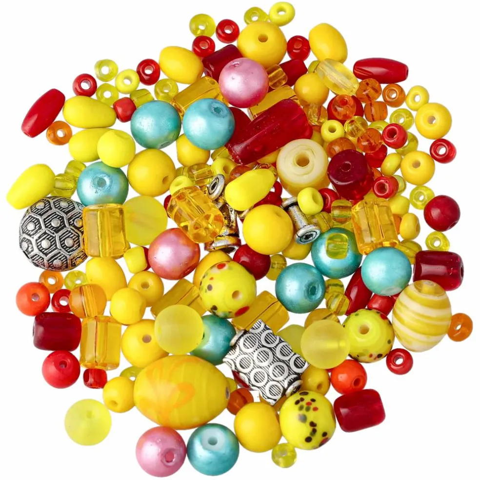 Liten pärlmix, färgat