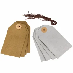 Manillamärken 8-pack, guld/silver