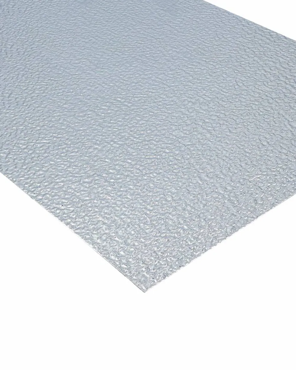 Mönstrad plåt, blank