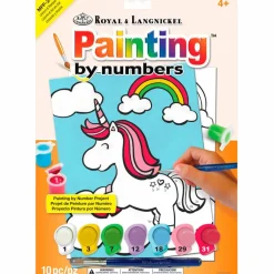 My first painting by numbers, unicorn