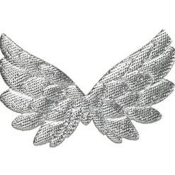 Änglavingar 5 cm, vit iris