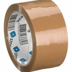 Packtejp brun 66 m, 50 mm