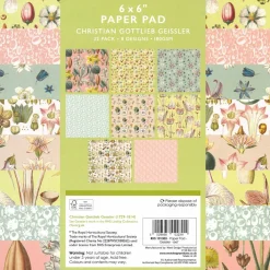 Paper pad 15 x15, blommor