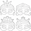 Pappersmasker prinsessor