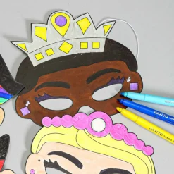 Pappersmasker prinsessor