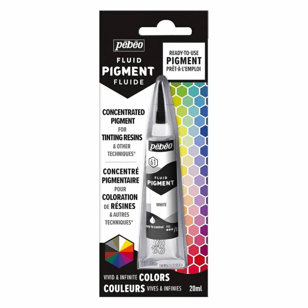 Pigment för resin, vit