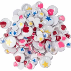 Plastögon Stjärnor & Hjärtan