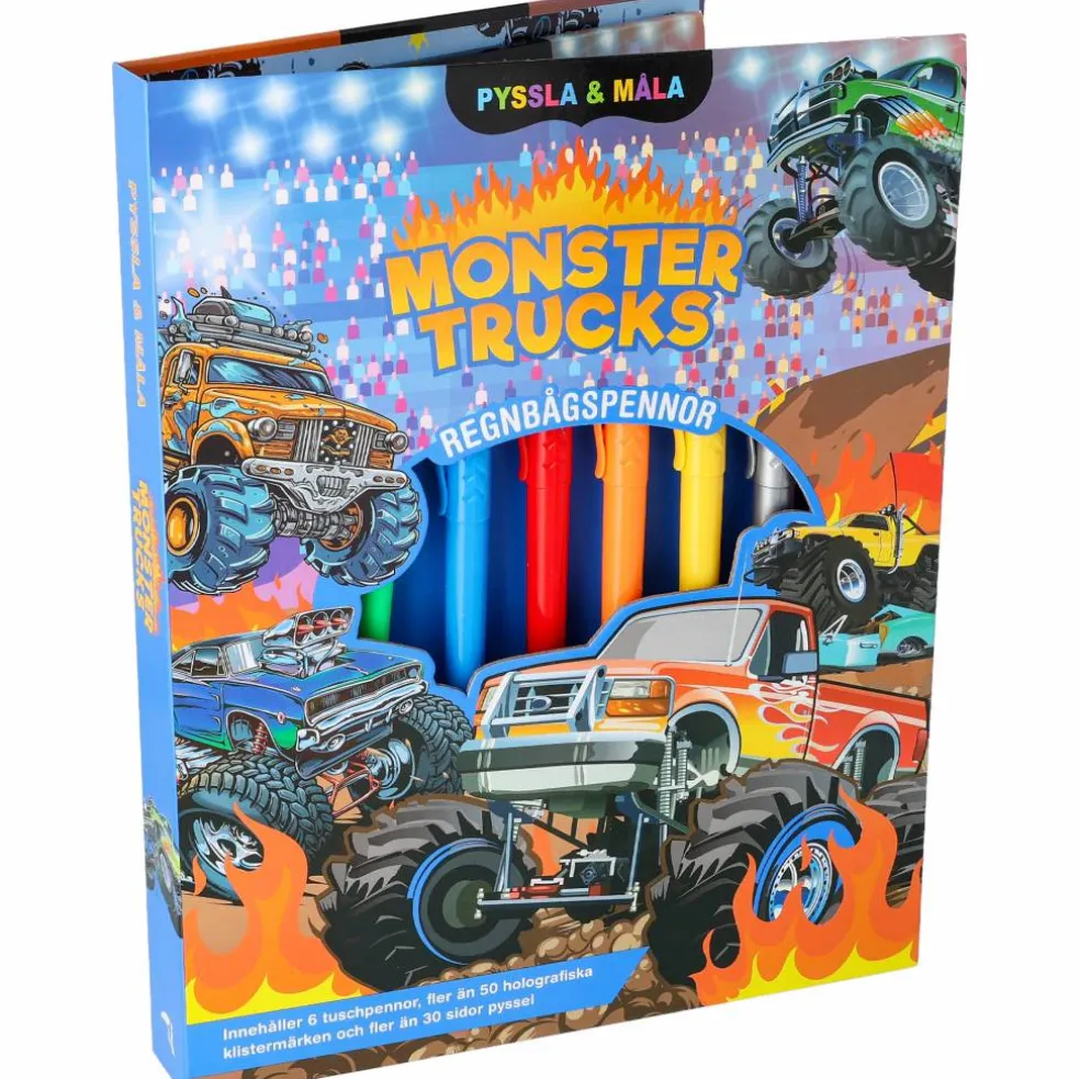 Pyssla och måla Monstertrucks
