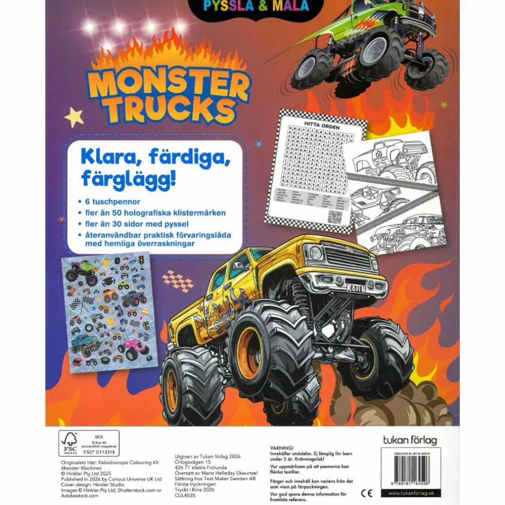 Pyssla och måla Monstertrucks