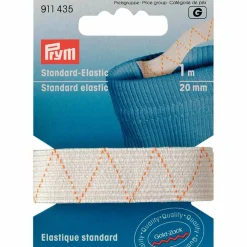 Resårband 20 mm, svart