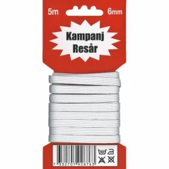 Resårband, vit