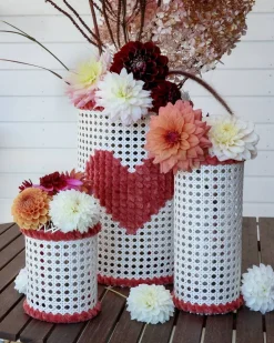 Rottingliknande pappersväv vit, 75 cm