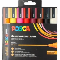 Set Posca Marker PC5M, varma kulörer