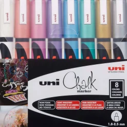 Set Uni Chalkmarker metallic
