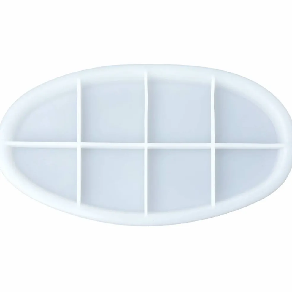 Silikonform oval bricka