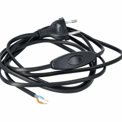 Sladdställ bordlampa svart 2,5 m, 1 st