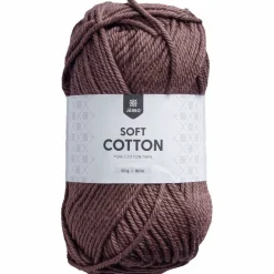 Soft Cotton bomullsgarn, brun