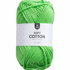 Soft Cotton bomullsgarn, limegrön
