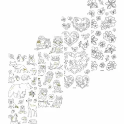 Stickers att färglägga, Natur