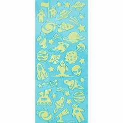 Stickers glow in the dark Space