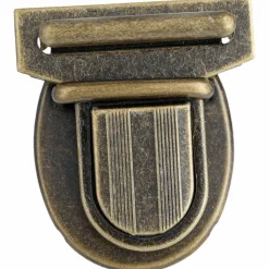 Sticklås 45x50 mm, antik mässing