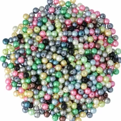 Vaxade glaspärlor 6 mm