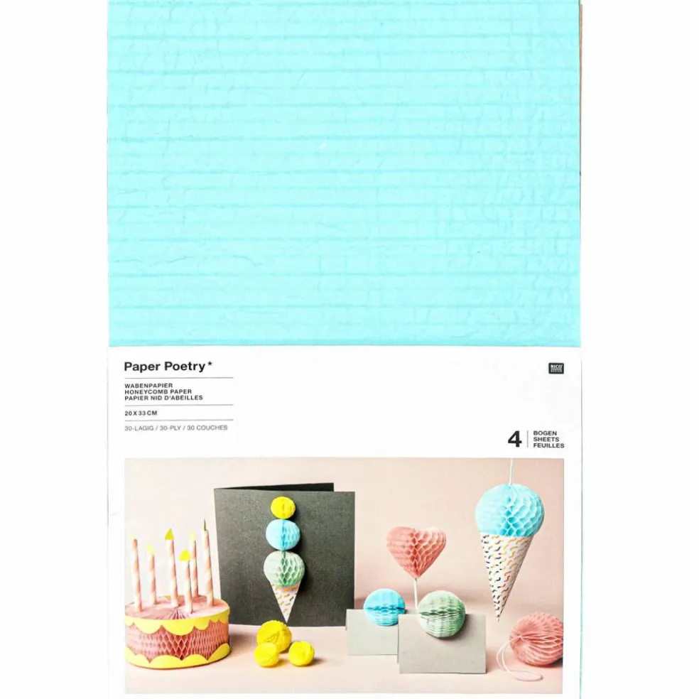 Våffelpapper Pastell